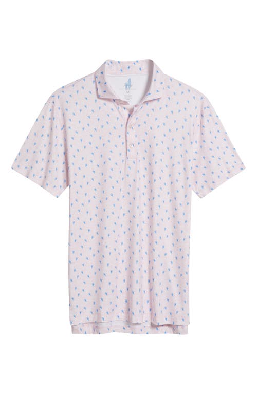 Johnnie-o Low Country Crab Print Featherweight Performance Polo