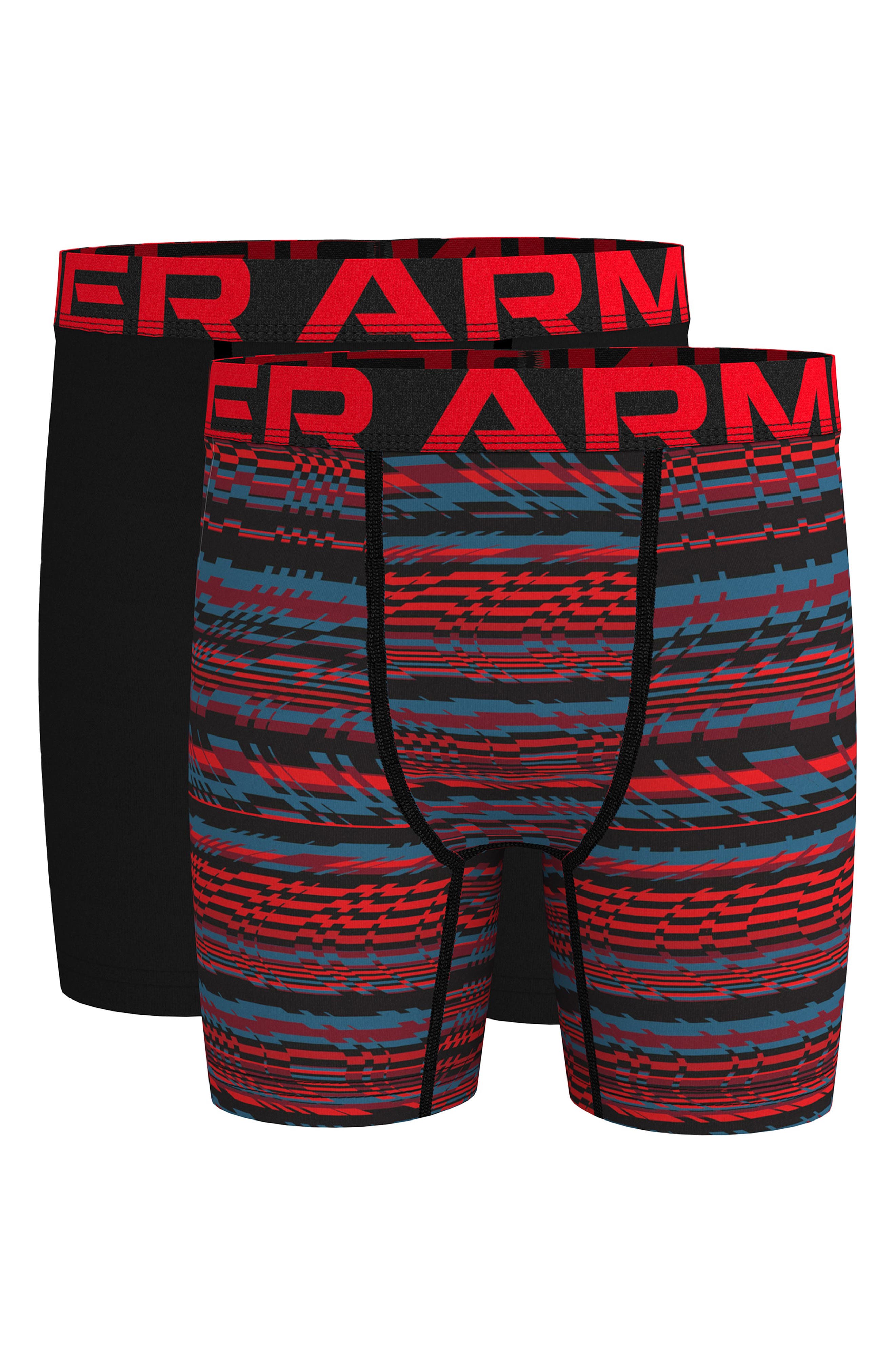 Under Armour Kids' Assorted 2-Pack Speed Stripe Boxer Briefs (Men ...