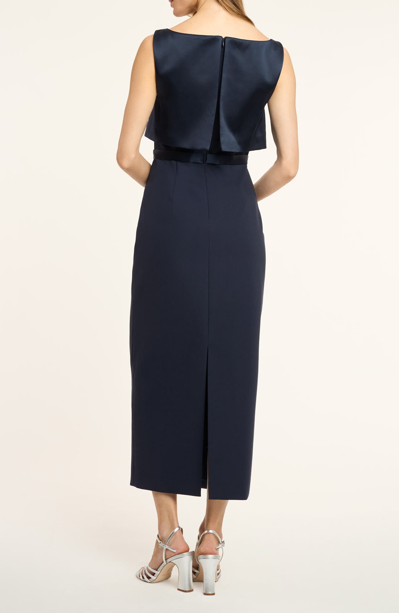 Mila Overlay Detail Column Dress - image 2