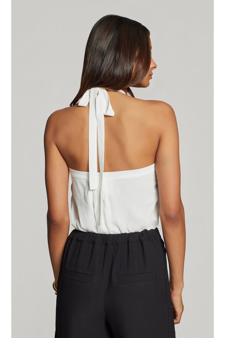 Chelsea Halter Blouse, Alternate, color, White