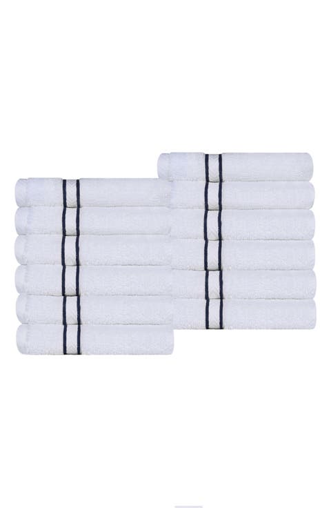 12-Piece Turkish Cotton Washcloths