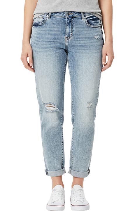 Straight Leg Boyfriend Jeans