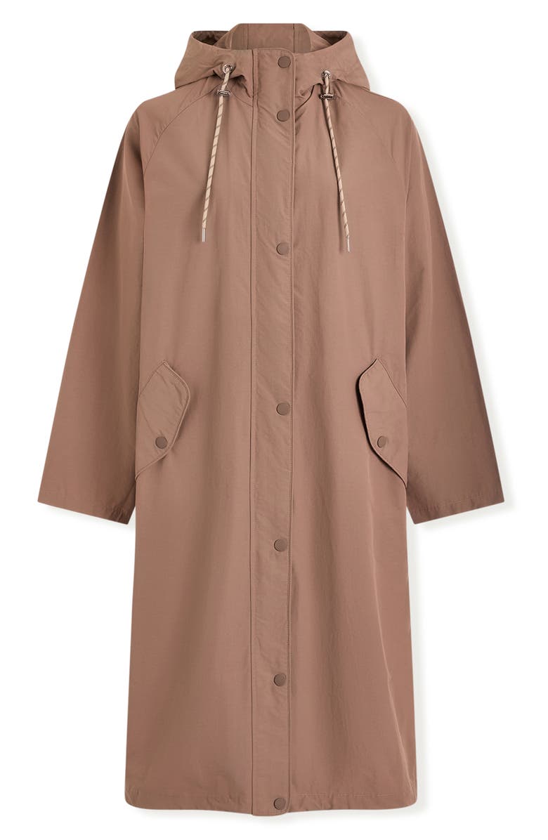 Varley Isla Lightweight Long Jacket, Alternate, color, Brownie