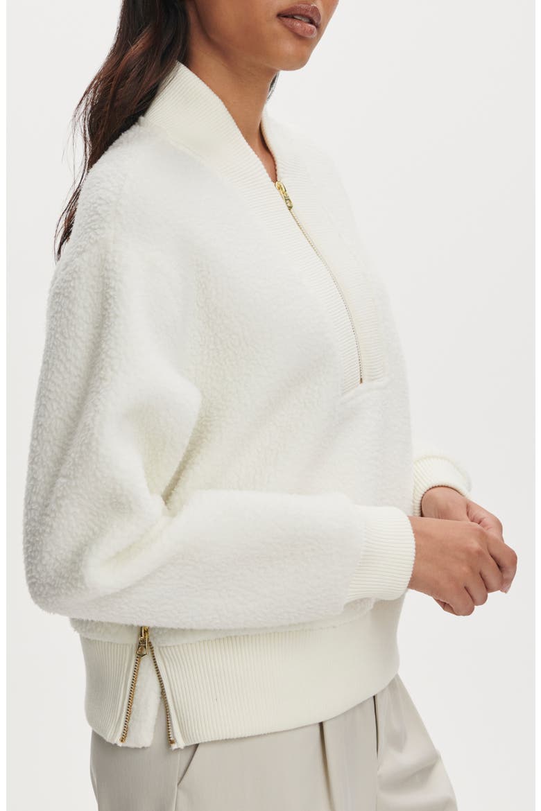 Mumford Half Zip Fleece Pullover, Alternate, color, EGRET