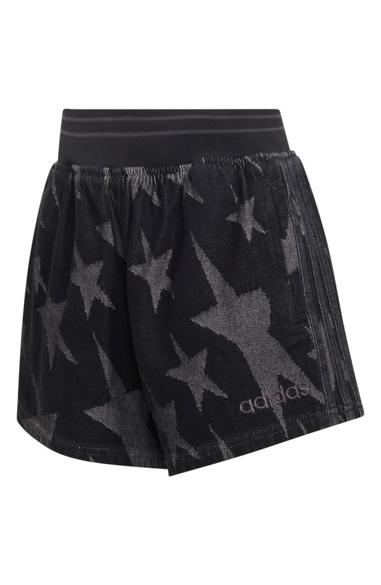 adidas Originals Denim Graphic Shorts, Alternate, color, Trublc