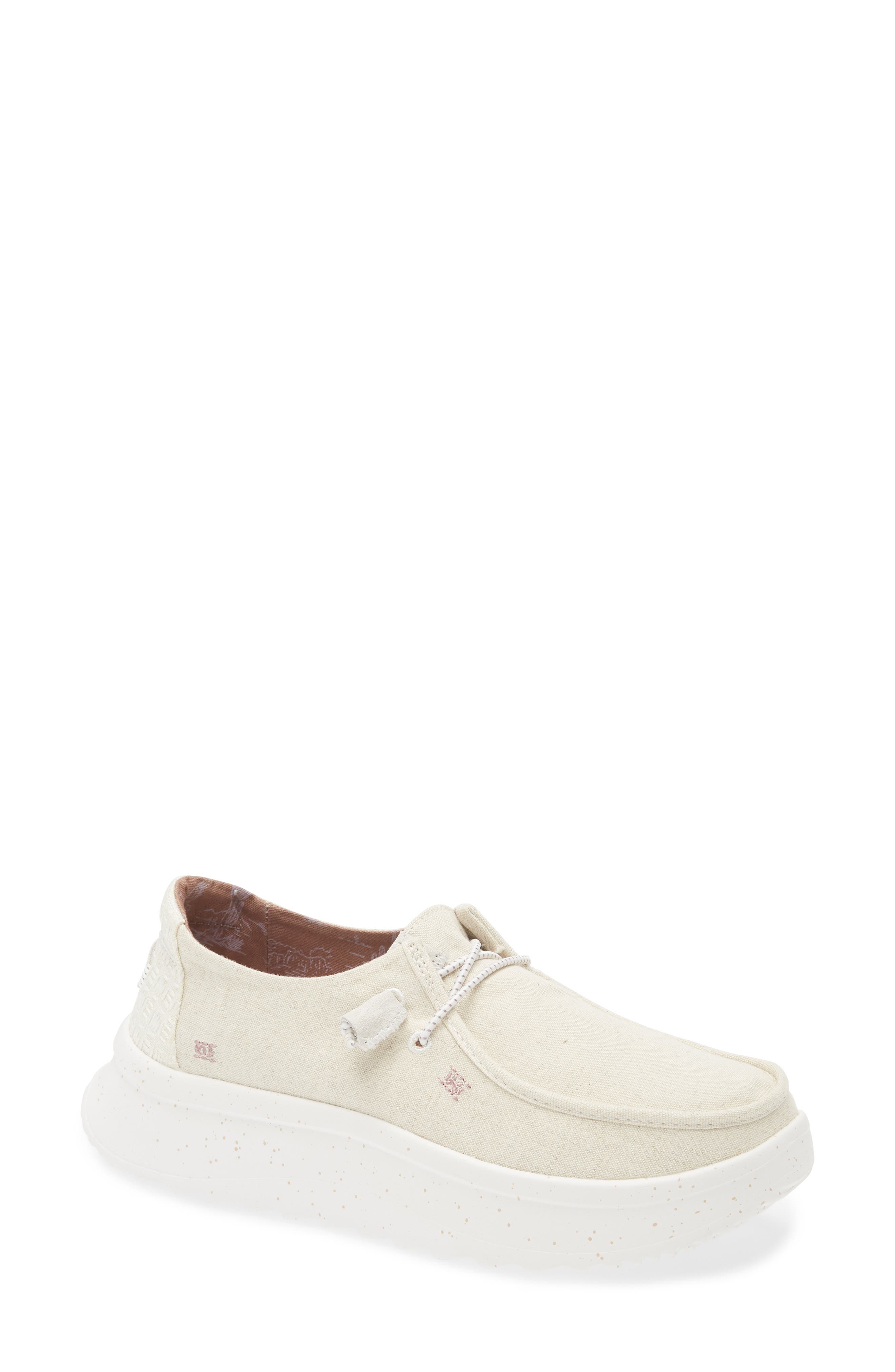 Hey Dude Wendy Peak Chambray Slip-On Moc Toe Shoe, Main, color, 