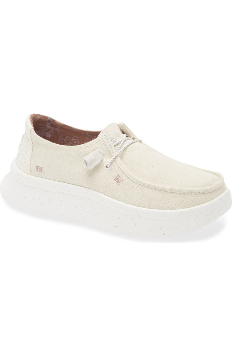 Hey Dude Wendy Peak Chambray Slip-On Moc Toe Shoe, Main, color,