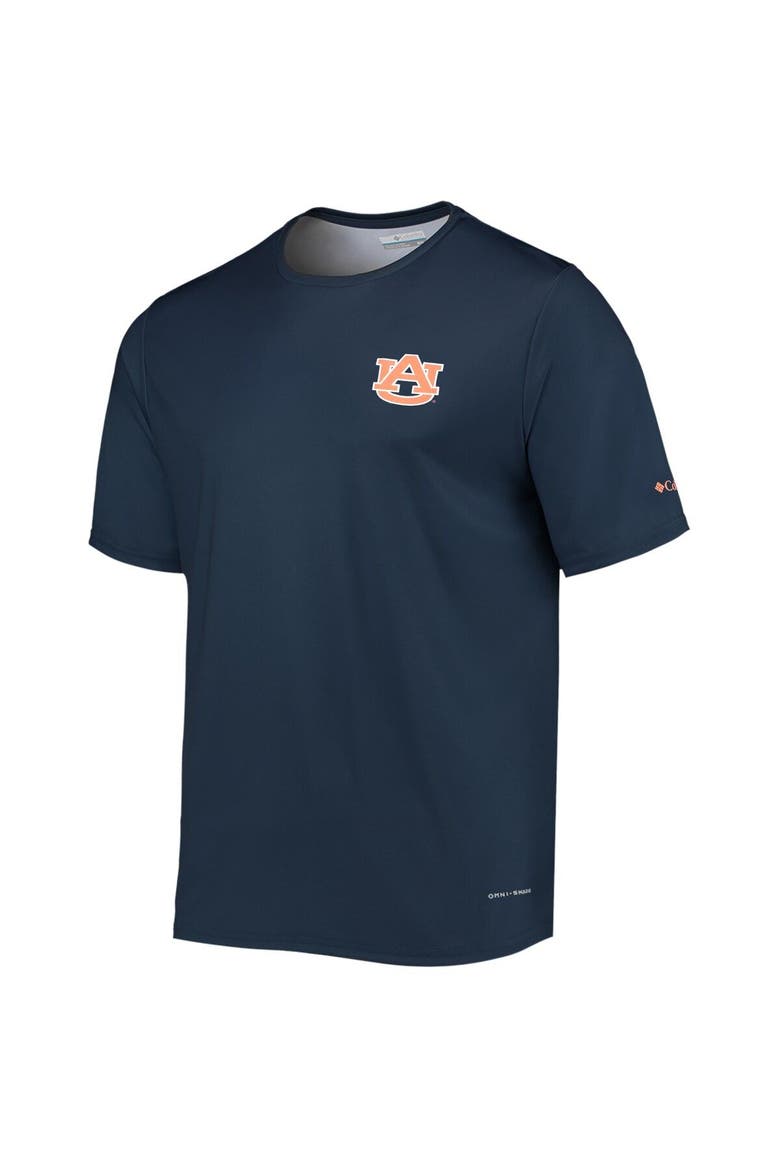 Men's Columbia Navy Auburn Tigers Terminal Tackle Omni-Shade T-Shirt, Alternate, color, Navy