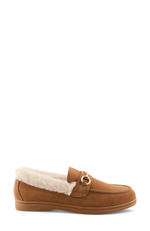 Spring Step Laurin Faux Fur Lined Loafer In Brown