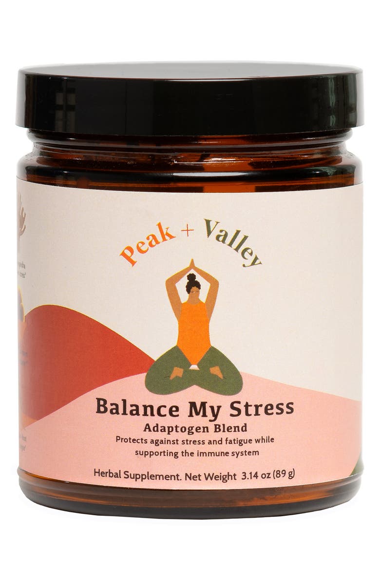 Peak and Valley Balance My Stress<sup>®</sup> Adaptogen Blend Herbal Supplement, Main, color,