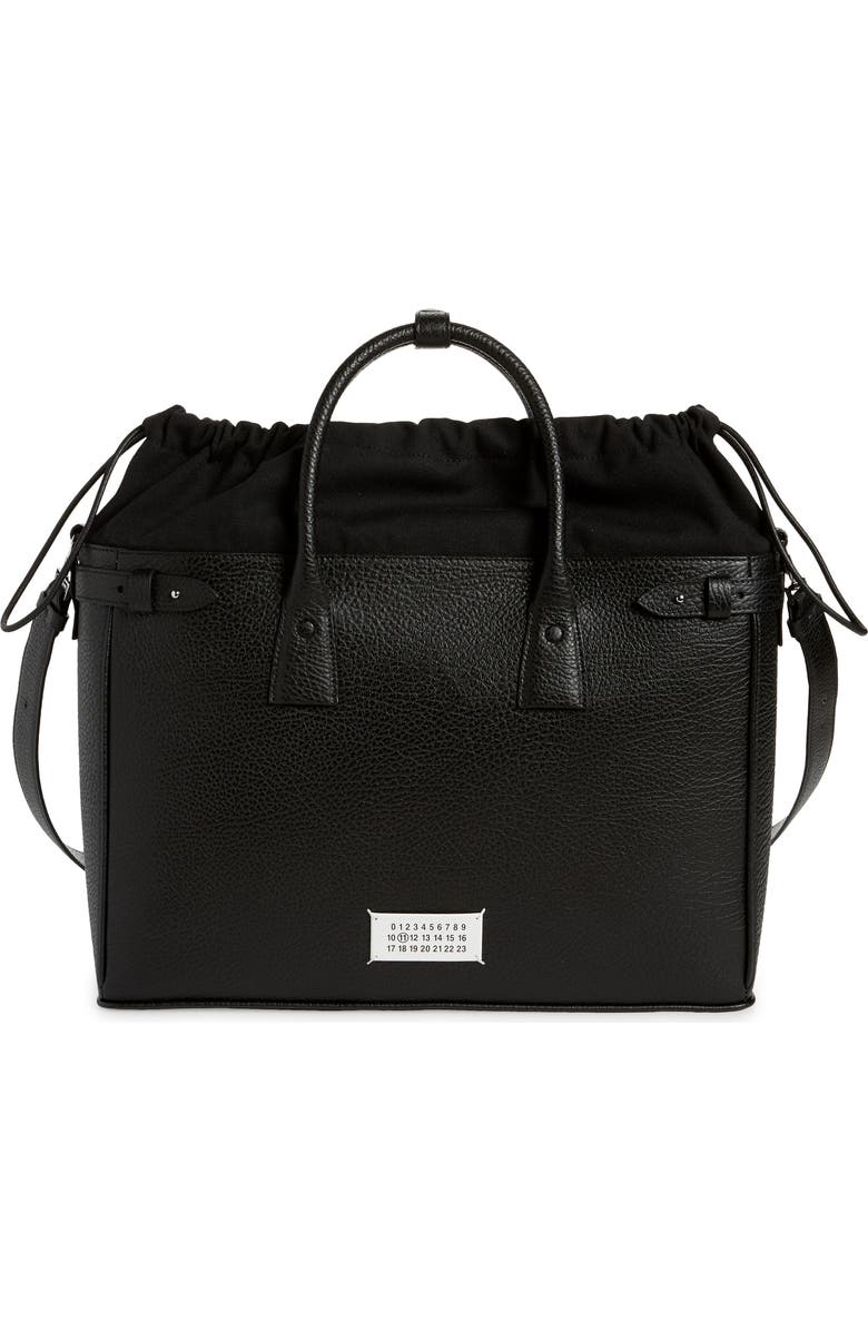 Maison Margiela 5AC Daily Leather Document Holder Satchel, Main, color,