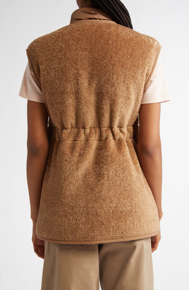 Moncler Bost Teddy Down Vest, Alternate, color, 