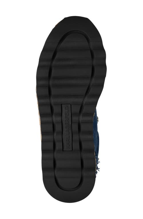 Karl Lagerfeld Paris Meaza Low Top Sneaker In Blue