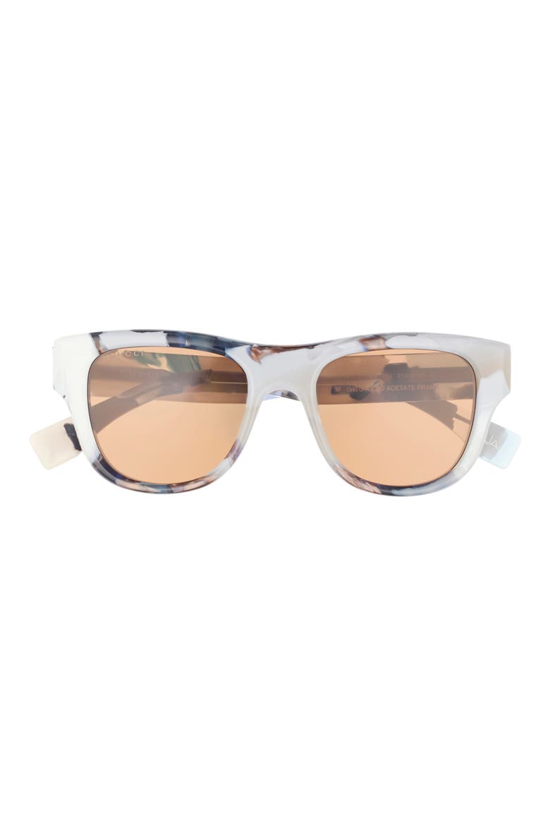 51mm Square Sunglasses, Main, color, GREY GREY BROWN