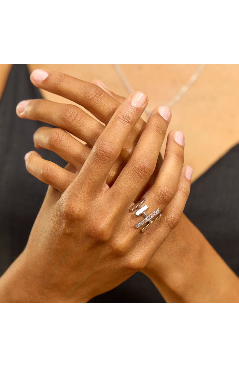 Lucy Quartermaine Quad Key Ring, Alternate, color, Sterling Silver