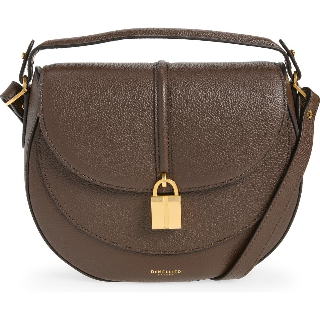 DeMellier Siena Leather Saddle Crossbody Bag in Mocha at Nordstrom