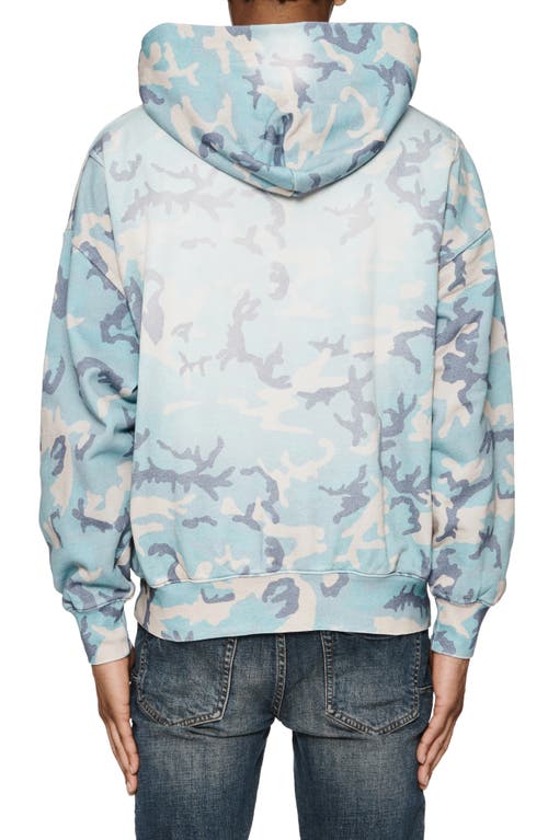 Purple Brand Midweight Fleece Faded Camo Hoodie In All Over Print In Aop