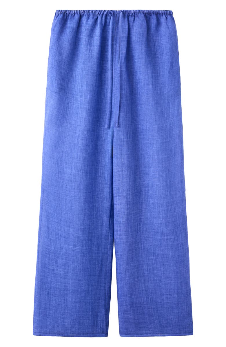 MANGO Ramie Drawstring Pants, Alternate, color, 