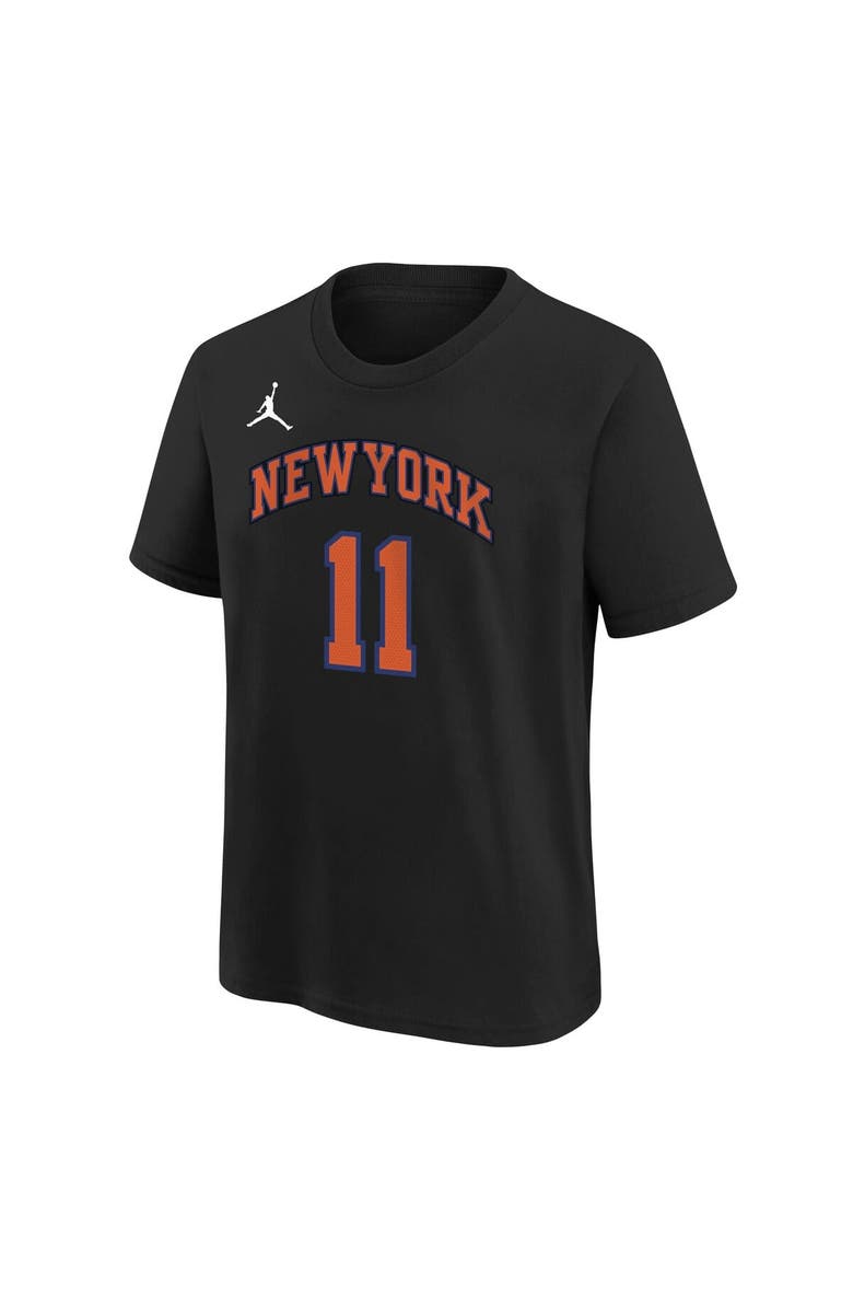 Jordan Brand Youth Jordan Brand Jalen Brunson Black New York Knicks Name & Number T-Shirt - Statement Edition, Alternate, color, Black