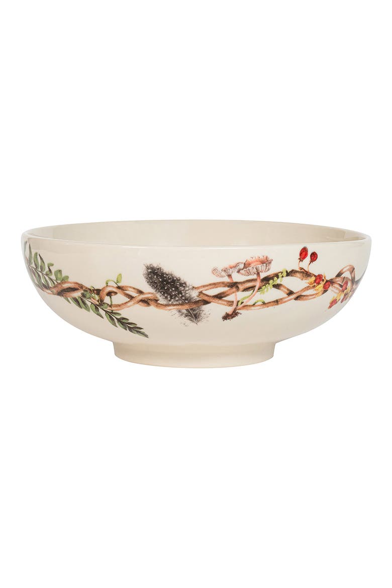 Forest Walk Serving Bowl, Alternate, color, CAF AU LAIT