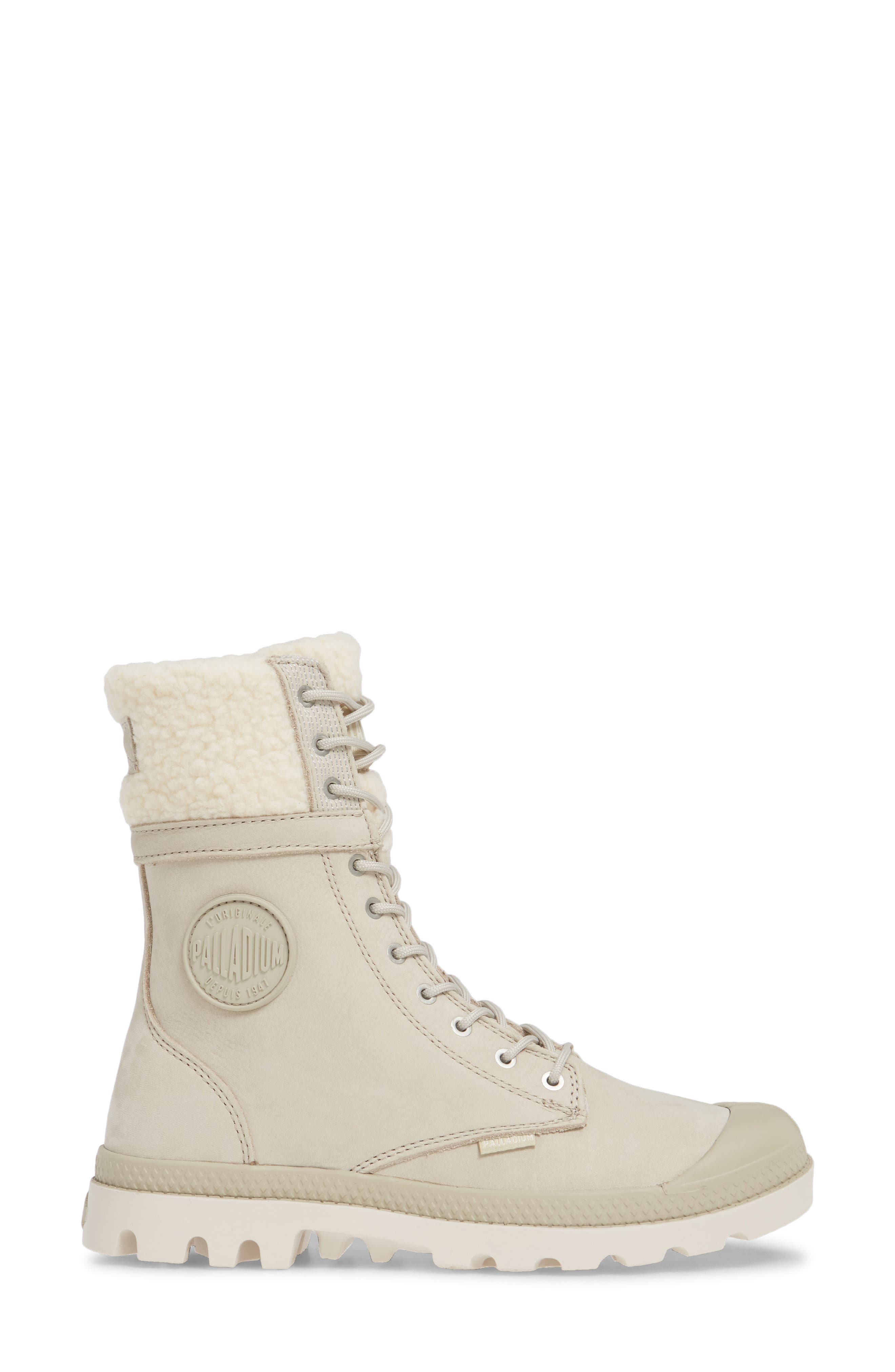 Palladium Baggy Pilot Faux Shearling Lined Boot, Alternate, color, 