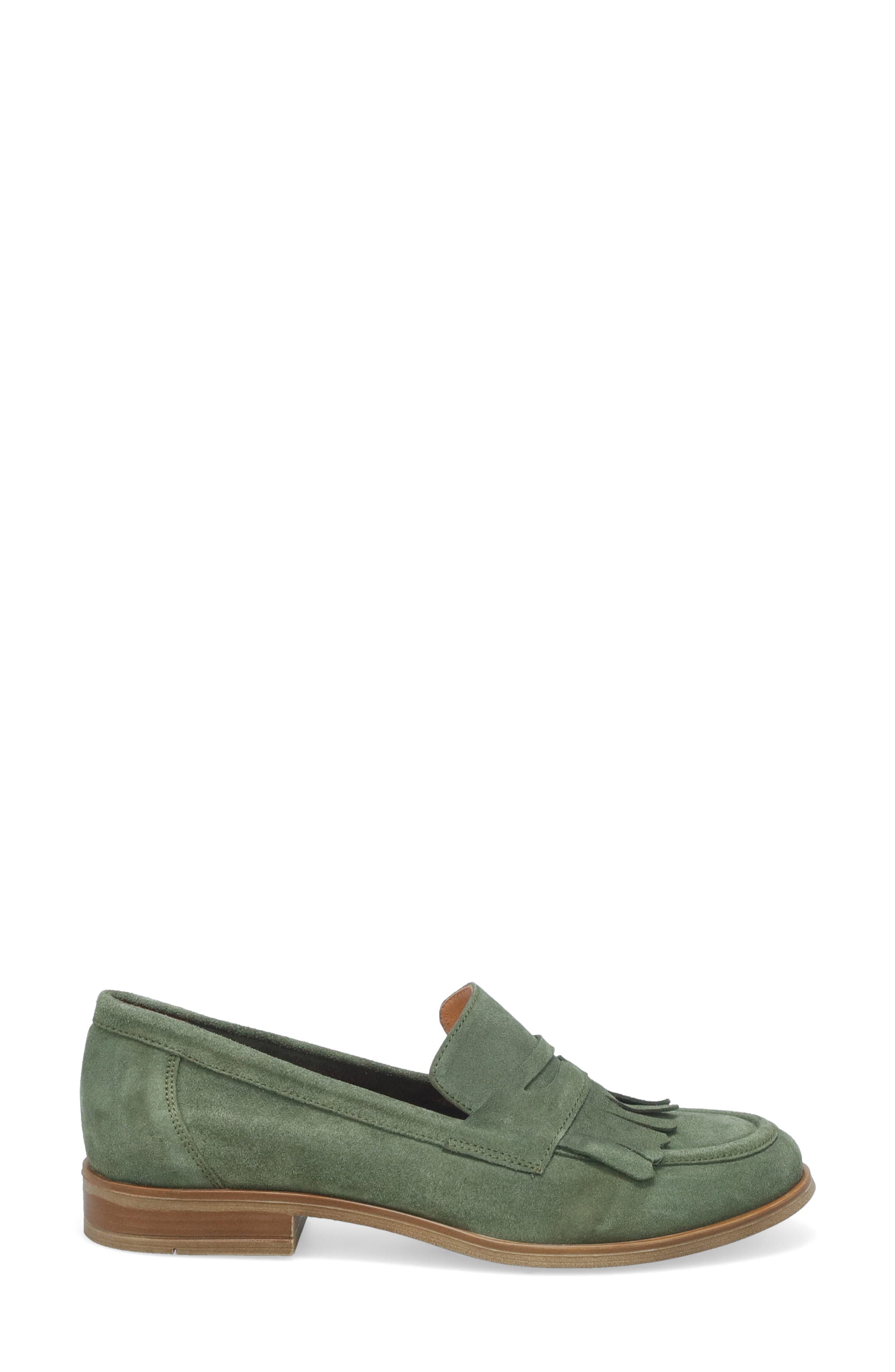 Ilona Penny Loafer, Alternate, color, FOREST SUEDE