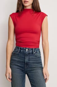 Good American Weightless Mock Neck Bodysuit