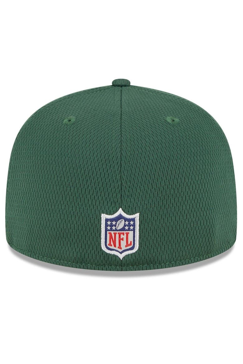 Men's New Era Green Green Bay Packers 2023 NFL Training Camp 59FIFTY Fitted Hat, Alternate, color, Green