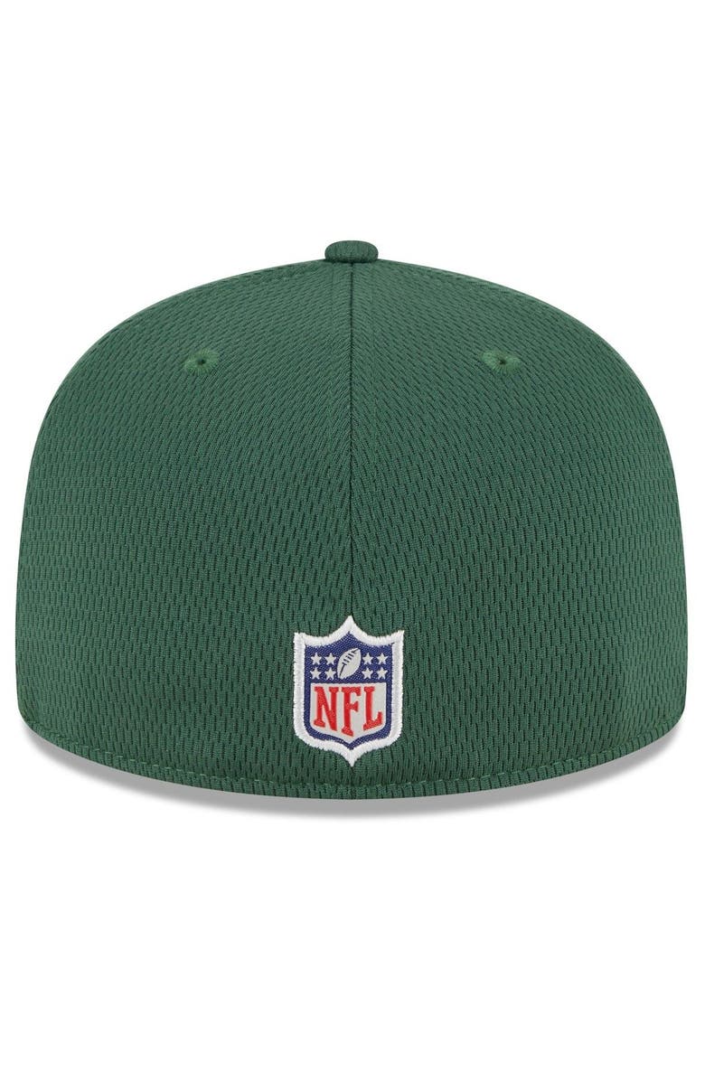 New Era Men's New Era Green Green Bay Packers 2023 NFL Training Camp 59FIFTY Fitted Hat, Alternate, color,
