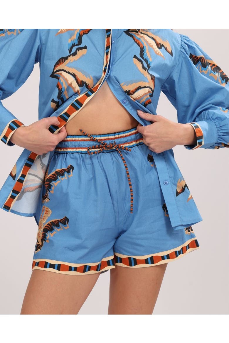 Short Bali Tiger, Main, color, Blue