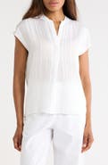 Vince Split Neck Dolman Sleeve Top