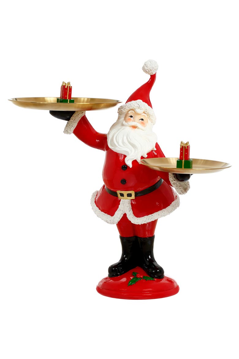 Santa Double Tray Holder, Main, color, Red