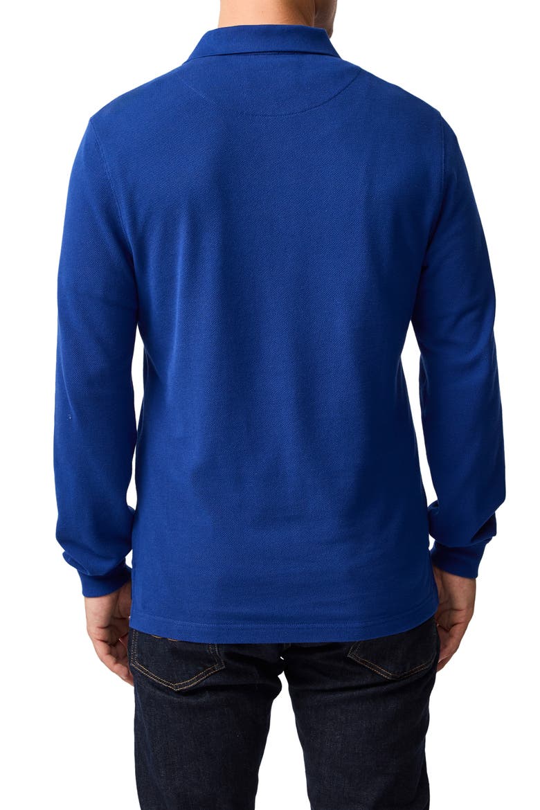 Gunn Piqué Polo, Alternate, color, DARK COBALT