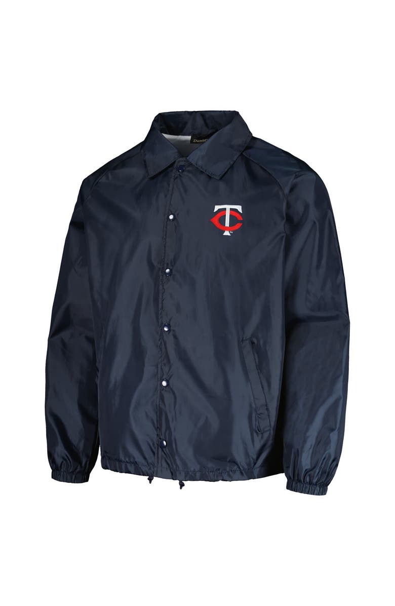 DUNBROOKE Men's Dunbrooke Navy Minnesota Twins Coach's Raglan Full-Snap Windbreaker Jacket, Alternate, color, Navy