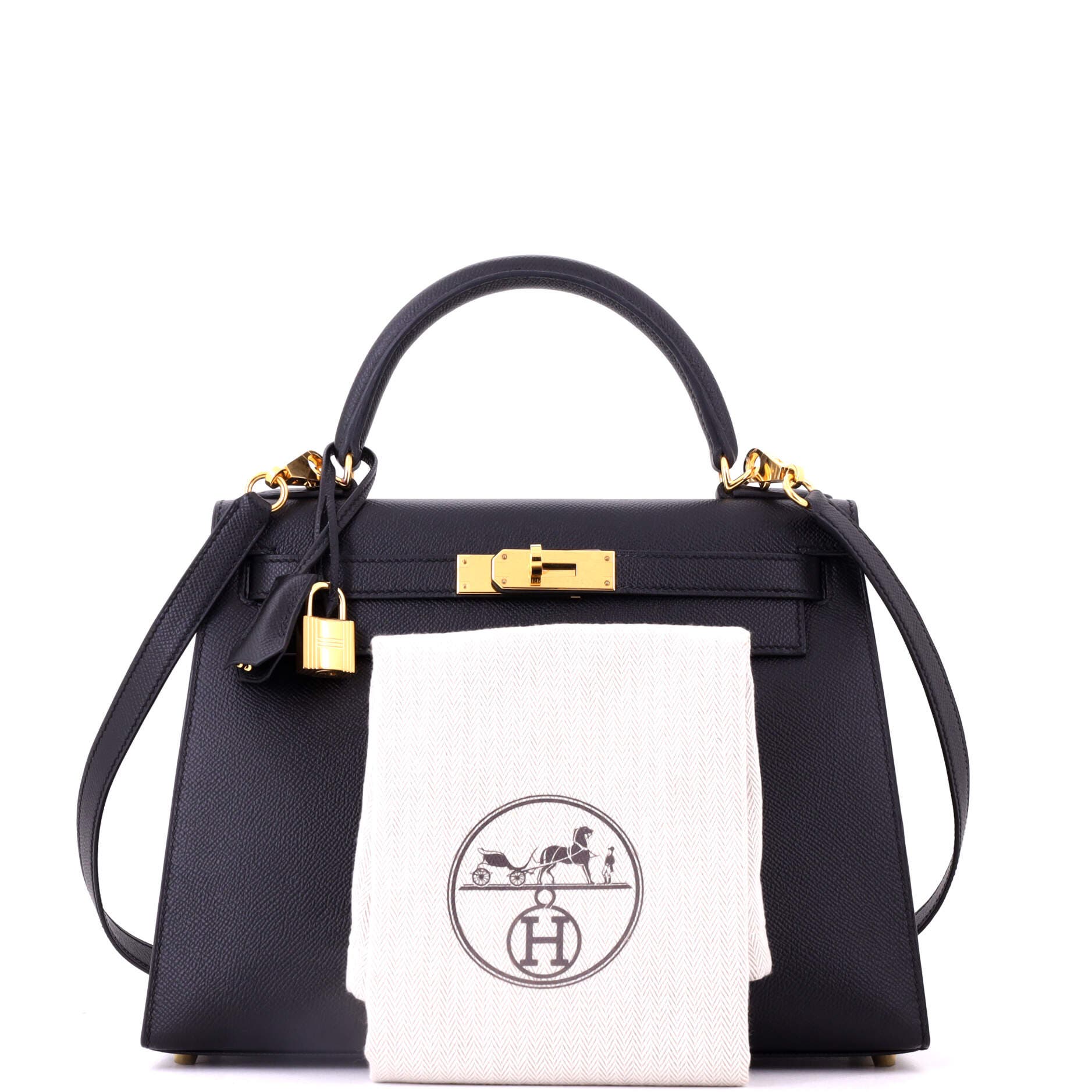 Kelly Handbag Black Epsom with Gold Hardware 28, Alternate, color, Black