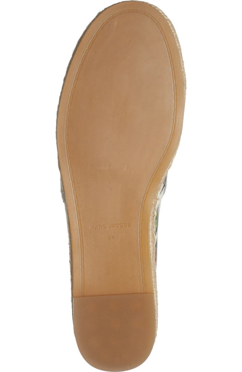 Marc Jacobs The Sticker Print Espadrille Flat, Alternate, color, White Multi