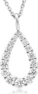 Bliss Diamond 1/2Ct Pear Shape Lab Grown Diamond Pendant 10k or Gold Necklace