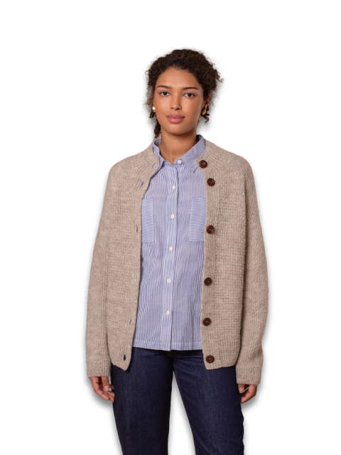 British Wool Moss Stitch Cardigan