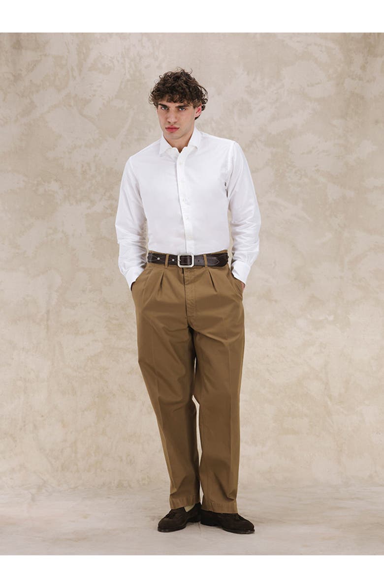 Fortela Woven Oxford Shirt, Main, color, Ecru