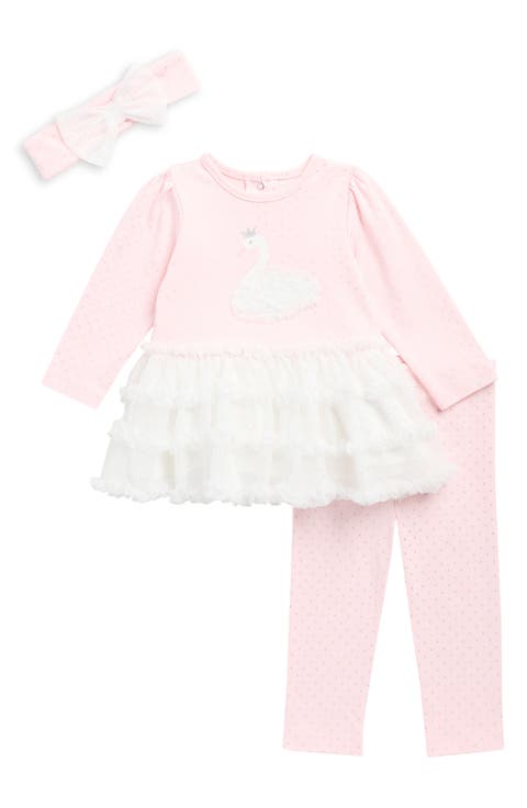 Swan Lake Skirted Top, Leggings & Headband Set (Baby)