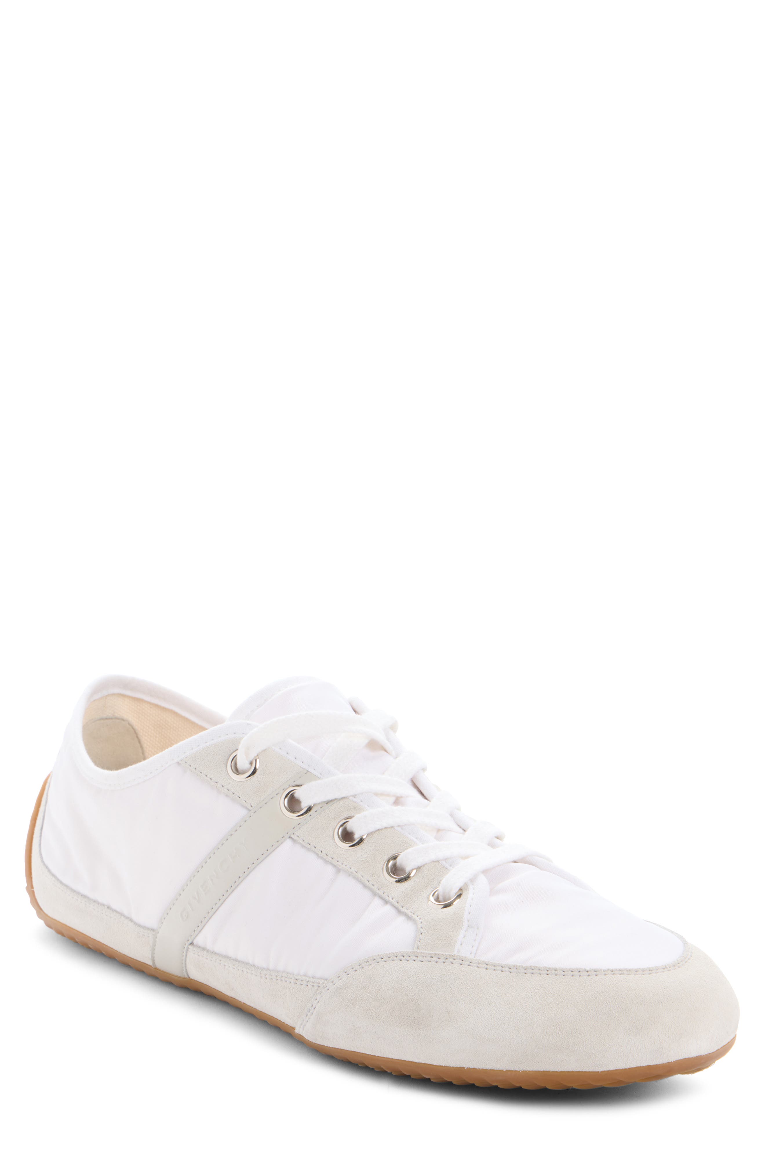 Givenchy Slim Nylon & Suede Racing Sneaker, Main, color, White Multi