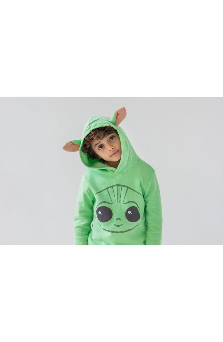 Star Wars Baby Yoda The Mandalorian Cosplay Pullover Hoodie, Alternate, color, Green