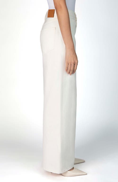 Nelle Atelier The Laura Petite Wide Leg Jean In Pearl