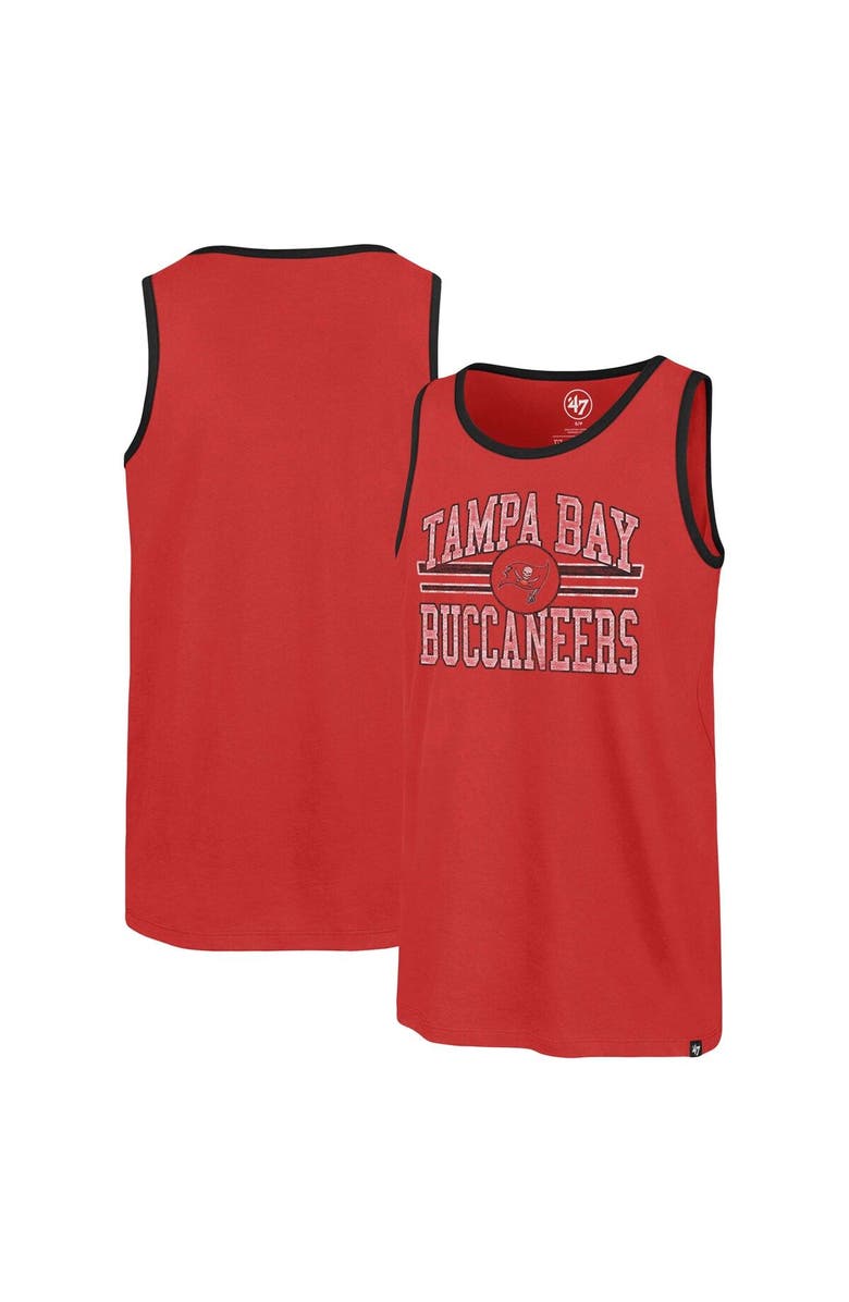 '47 Men's '47  Red Tampa Bay Buccaneers Winger Franklin Tank Top, Main, color, Red