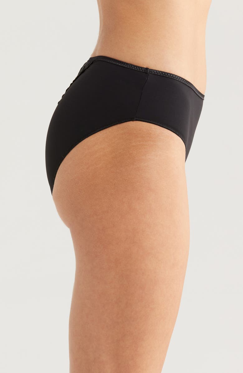 Simone Perele Andora High Waist Briefs, Alternate, color, Black