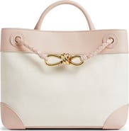 Bottega Veneta Small Andiamo Canvas & Leather Top Handle Bag