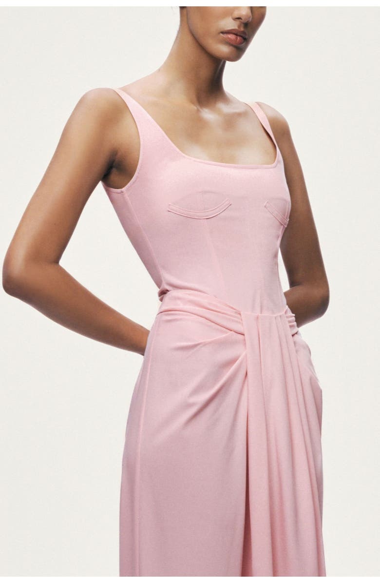 Nocturne Boned Detail Bodysuit, Alternate, color, Pink