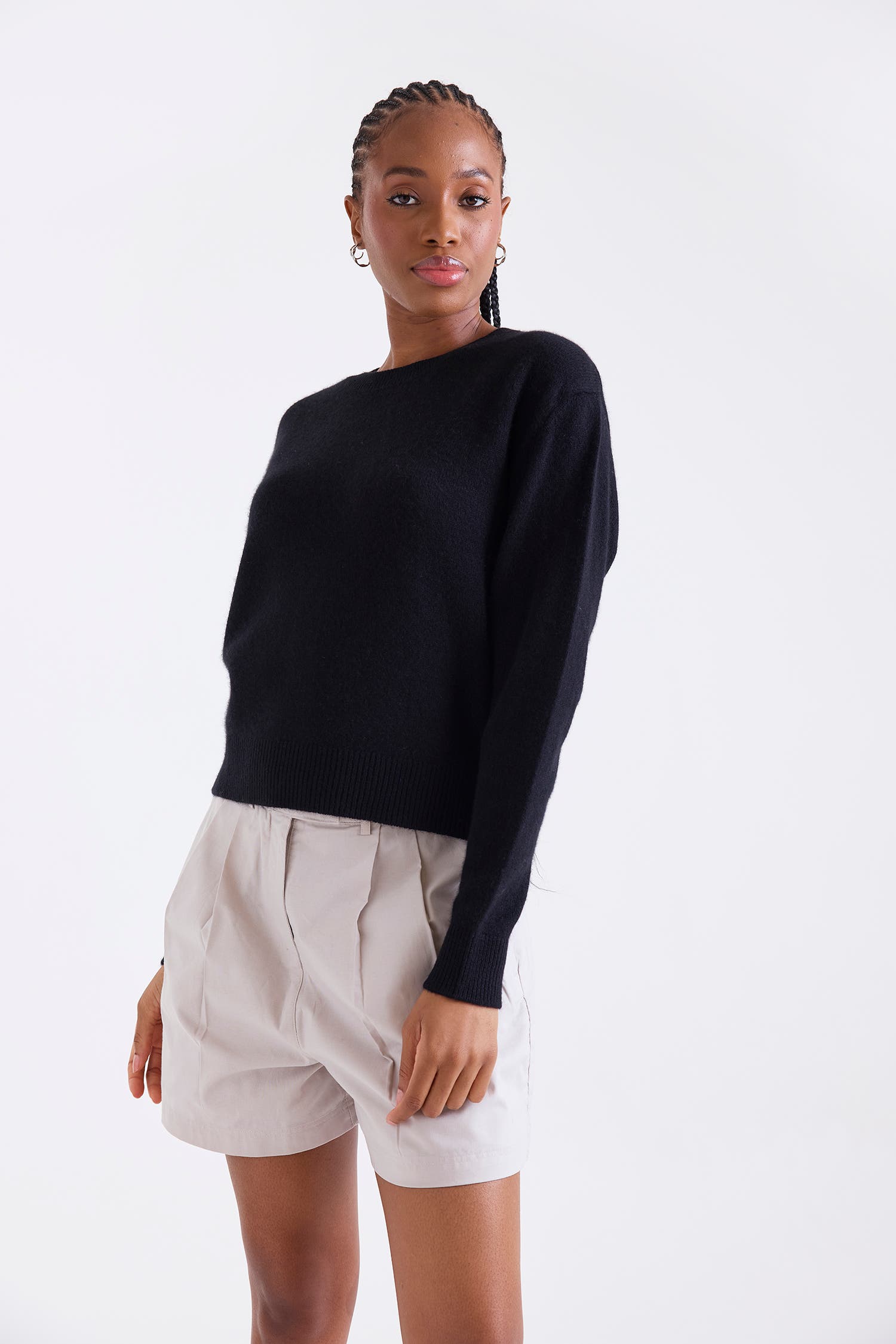 Maila Long Sleeve 100% Cashmere Sweater - image 2