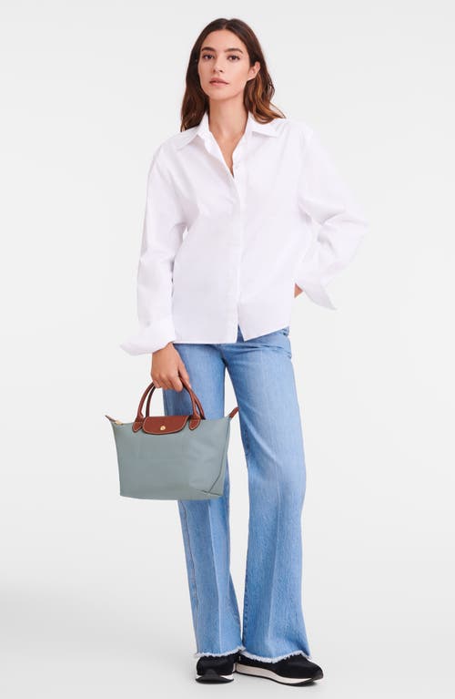 Longchamp Small Le Pliage Original Top Handle Bag In Gray