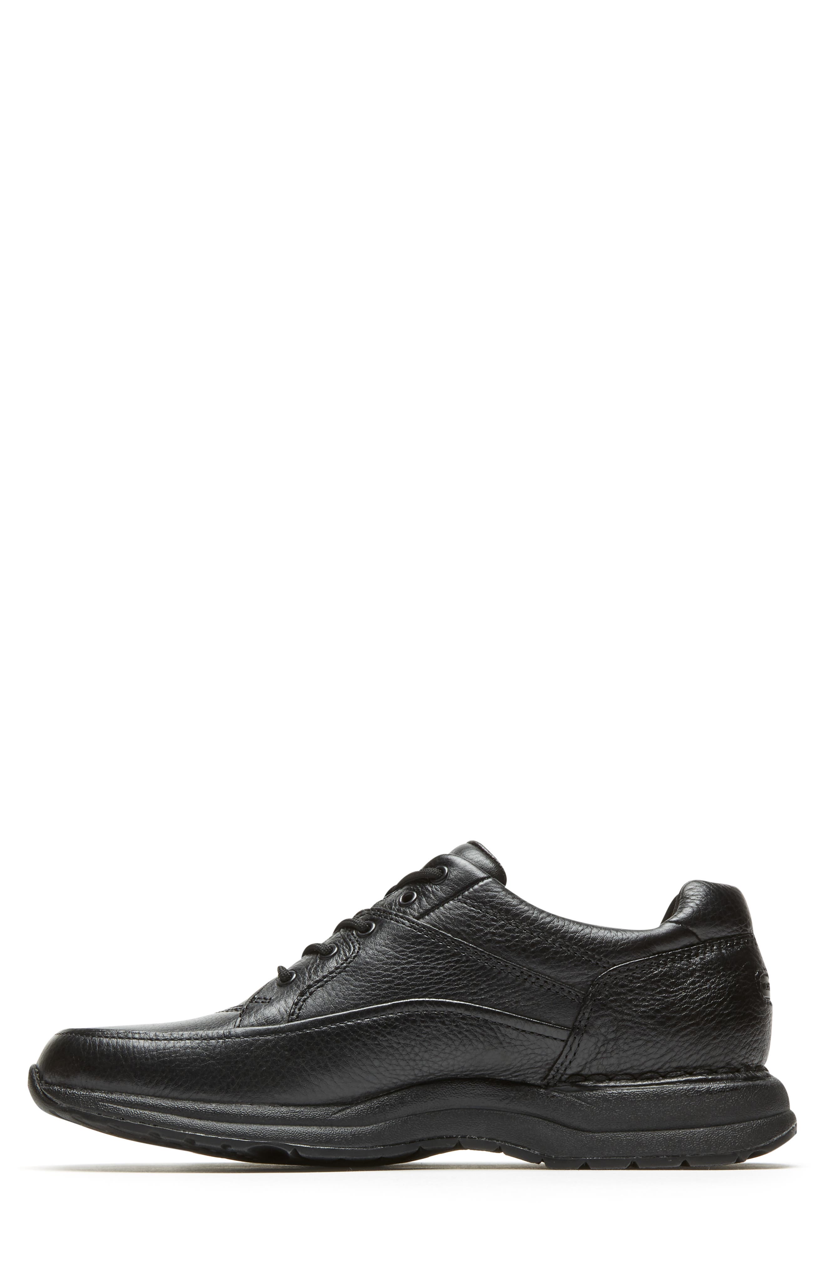 Rockport Edge Hill Apron Toe Sneaker, Alternate, color, Black